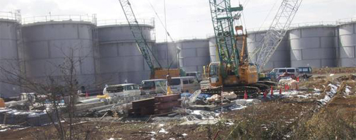 water tanks Fukushma