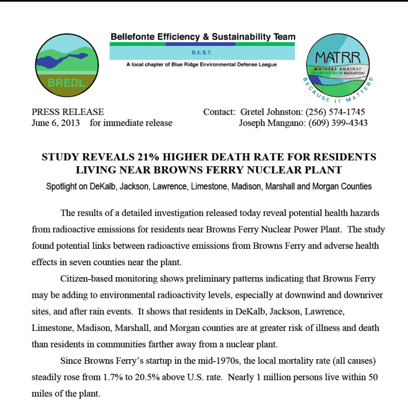 Sustainability press release