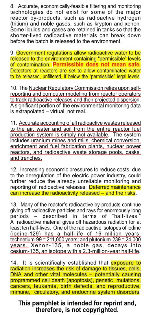 NIRS p. 2 RADIOACTIVE RELEASES FROM THE NUCLEAR POWER PLANTS OF THE MISSISSIPPI RIVER WATERSHED