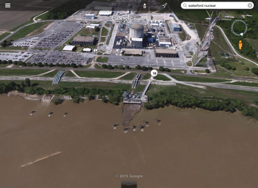 Waterford nuclear on the miss facing 