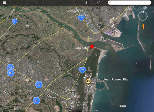 USGS 4.2 Magnitude earthquake near Japan Nuclear Facilities 15 Jan 2016