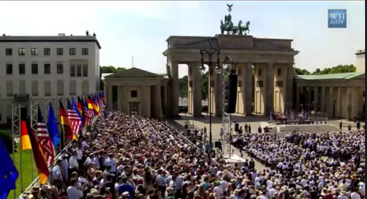 Obama Brandenburg Gate 2013