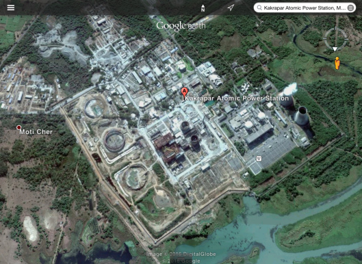 Kakrapur nuclear power station zoom in