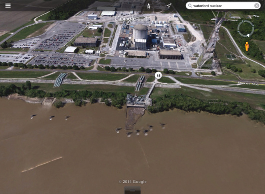 Waterford nuclear on the miss facing