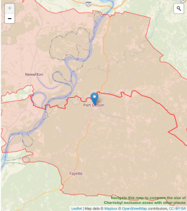 Greenpeace Chernobyl overlay of Port Gibson Grand Gulf Chernobyl