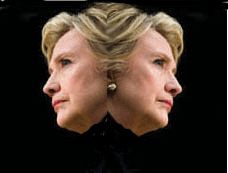 Clinton two faced