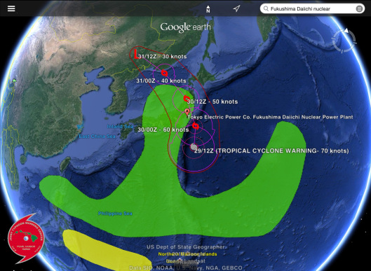 Typhoon Lionrock trajectory, rain August 29, 30 2016 