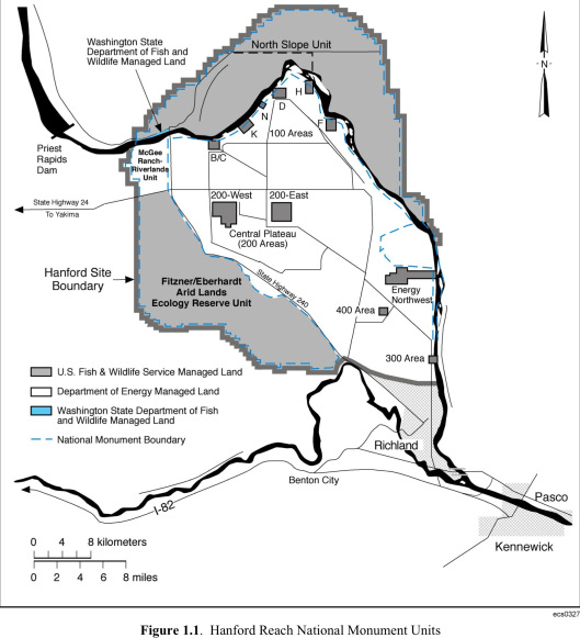 Hanford Site Map PNNL for DOE