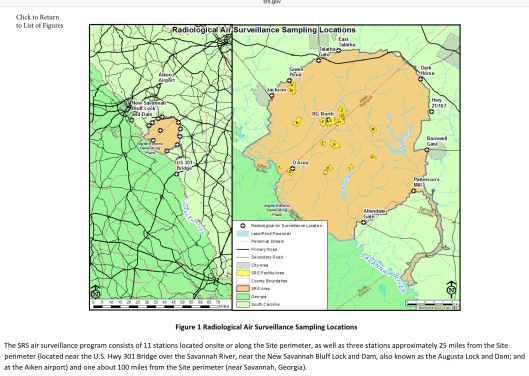 SRS areas sampling location
