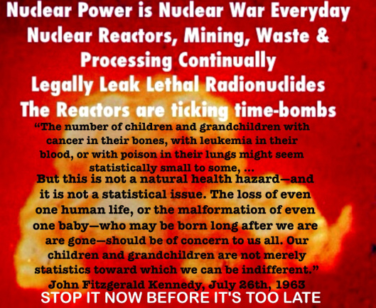 Nuclear Power Nuclear War Everyday JFK quote