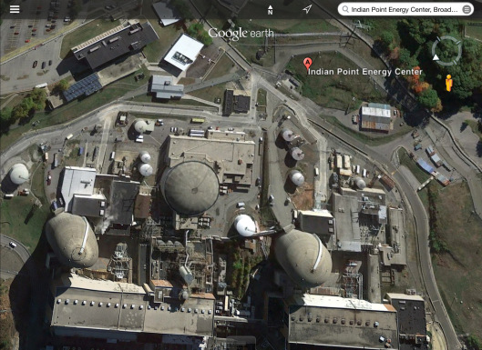 Indian Point Nuclear Power Station power lines zoom