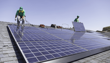 Solar panel installation (SolarCity)